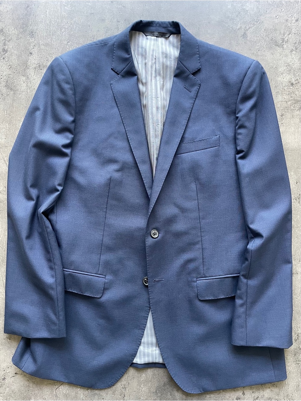 Banana Republic VBC Vitale Barberia canonico super 100s wool suit 42R navy